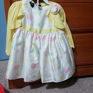 Polka dot dress with jacket